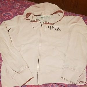 PINK VICTORIA'S SECRET zip-up hoodie